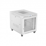 LANBERG Free-standing installation rack cabinet 19 inches 15U 800x1000 perforated doors LCD gray (Flat pack) | FF01-8015-23SL | 5901969441406