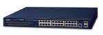 Planet  GS-4210-24P2S network switch Managed L2/L4 Gigabit Ethernet (10/100/1000) Power over Ethernet (PoE) 1U Blue | GS-4210-24P2S | 4711605280181