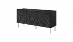 Cama MEBLE HOLE chest 152x42.5x74.5 cm matte black | HOLE KOM152 CZ | 5903815007835