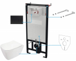 Deante 6-in-1 concealed WC set | CDYN6ZPW | 5907650819356