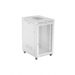 LANBERG Free-standing installation rack cabinet 19 inches 27U 800x1000 perforated doors LCD gray (Flat pack) | FF01-8027-23SL | 5901969441420