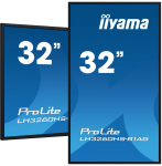 IIYAMA  LH3260HS-B1AG Signage Display Digital A-board 80 cm (31.5") LED Wi-Fi 500 cd/m&sup2; Full HD Black Built-in processor Android 11 24/7 | LH3260HS-B1AG | 4948570122288