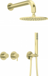 Deante Concealed shower set with overhead shower - with horizontal mixer | NQS_R0YK | 5907650866206