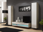 Cama MEBLE Cama Living room cabinet set VIGO NEW 4 sonoma/white gloss | VIGO NEW4 SO/BI