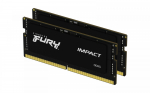 KINGSTON Memory DDR5 SODIMM Fury Impact 32GB(2*16GB)/6400 CL38 | KF564S38IBK2-32 | 740617335743