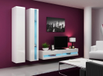 Cama MEBLE Cama Living room cabinet set VIGO NEW 5 white/white gloss | VIGO NEW5 BI/BI
