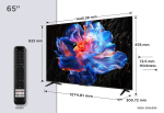 TCL  V6C 65V6C TV 165.1 cm (65") 4K Ultra HD Smart TV Wi-Fi Metallic 280 cd/m&sup2; | 65V6C | 5901292525972