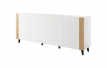 Cama MEBLE FARO chest of drawers 200x42x82 white matt + oak craft | FARO KOM200 BI | 5903815007996