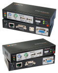 LINDY  300m CAT5 KVM Extender Combo, USB and VGA | 1502615 | 4002888393782