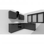 STOLKAR Cosmo Design ANIKA graphite/graphite 2.0/2.6 kitchen furniture set | MKUSKRZMK0009 | 5905406021756