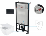 Deante 6-in-1 concealed toilet set | CDZN6ZPW | 5908212083369