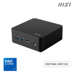 MSI  Cubi NUC 1M Intel Core 3 100U (14th Gen - Series 1) Barebone, NUC, SFF, Mini Computer, HTPC, (NO RAM, NO Storage, NO OS), Intel Graphics/DDR5/Dual ThunderBolt 4/Dual HDMI/Dual LAN/WiFi 6E/BT 5.3/VESA - NUC 1M i3 100U BB | 44808723 | 4711377264402