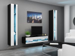 Cama MEBLE Cama Living room cabinet set VIGO NEW 12 black/white gloss | VIGO NEW12CZ/BI