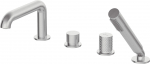 Deante 4-hole bathtub faucet with shower set | BHS_F14M | 5907650886495