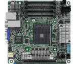 ASRock  X570D4I-2T motherboard AMD X570 Socket AM4 mini ITX | X570D4I-2T | 4710483931352