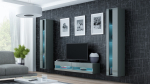 Cama MEBLE Cama Living room cabinet set VIGO NEW 12 grey/grey gloss | VIGO NEW12SZ/SZ