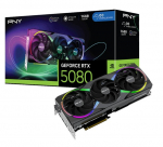 PNY Graphics card GeForce RTX 5080 OC ARGB 3F 16GB 256-bit 960GB/s | VCG508016TFXXPB1-O | 4718006457273