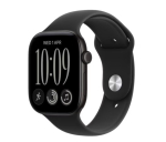APPLE Watch Series 12 GPS 46 mm Black Aluminium Case with Black Sport Band - S/M | MJEK4MP/A | 195951226996