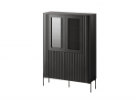 Cama MEBLE Cama VERA display cabinet 110x40x160 matt black | 471010 | 5903815010873