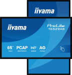 IIYAMA  T6529AS-B1AG Signage Display Kiosk design 163.8 cm (64.5") LED Wi-Fi 420 cd/m&sup2; 4K Ultra HD Black Touchscreen Built-in processor Android 24/7 | 539854 | 4948570125593