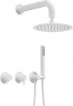 Deante Concealed shower set with overhead shower - with horizontal mixer | NQS_A0YK | 5907650866282
