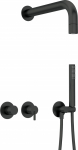 Deante Concealed shower set with hand shower - with horizontal mixer | NQS_N0XK | 5907650866237