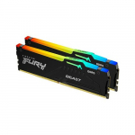 KINGSTON Memory DDR5 Fury Beast RGB 32GB(2*16GB)/6400 CL32 EXPO black | KF564C32BBEAK2-32 | 740617343113