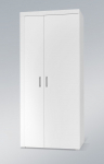Cama MEBLE Cama wardrobe SAMBA white/white gloss | SAMBA 1 BI/BI | 5903815003462