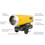 MASTER  OIL HEATER B360 WITHOUT FLUE GAS 111KW | 210353 | 8053670890350