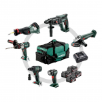 Metabo  ZESTAW COMBO 18V 6.1 (SB18LTX +SSW18LTX300BL +KH18LTX24 +W18L9-125QUICK +SSEP18LT +ULA) 4x4,0Ah TORBA | 7554785 | 4061792224605