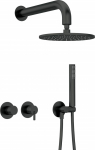 Deante Concealed shower set with overhead shower - with horizontal mixer | NQS_N0YK | 5907650866220