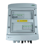 EMITER Switchgear attached DCAC hermetic IP65 EMITTER with Noark 1000V type 2 DC surge arrester, 2 x PV string, 2 x MPPT // og. AC Noark type 1+2, 10A 3-F | EM-841N_DCAC | 5904905313553