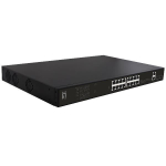 LevelOne GEP-2021 network switch Unmanaged Gigabit Ethernet (10/100/1000) Power over Ethernet (PoE) 1U Black | GEP-2021 | 4015867223895