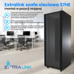 Extralink  Rackmount cabinet 37U 600x1000 Black standing | EX.11403 | 5903148911403