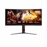 AOC  G4 CU34G4Z computer monitor 86.4 cm (34") 3440 x 1440 pixels Wide Quad HD LED Black, Red | 526951 | 4038986612692
