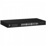 LevelOne GEP-2841 network switch Managed L2 Gigabit Ethernet (10/100/1000) Power over Ethernet (PoE) 1U Black | GEP-2841 | 4015867228159