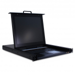 INTER-TECH  KVM-1708 rack console 43.2 cm (17") 1280 x 1024 pixels Steel Black | 1545446 | 4260455641784