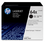 Hewlett-Packard HP 64X 2-pack High Yield Black Original LaserJet Toner Cartridges | CC364XD | 0884962061459