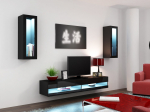 Cama MEBLE Cama Living room cabinet set VIGO NEW 11 black/black gloss | VIGO NEW11CZ/CZ