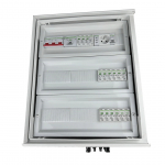 EMITER Switchgear attached DCAC hermetic IP66 EMITTER with DC surge arrester Noark 1000V type 1+2, 5 x PV string, 5 x MPPT // og. AC Noark type 1+2, 100A 3-F, FR 100A, syg. Faz + Socket | EM-854N_DCAC | 5904905313560