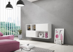 Cama MEBLE Cama living room furniture set ROCO 15 (RO4+2xRO3+2xRO6) white/white/white | ROCO15 BI/BI/BI