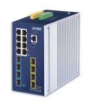 Planet  IP30 DIN-rail Industrial L3 Managed Gigabit Ethernet (10/100/1000) Aluminium, Blue | 1692888 | 4711605286787
