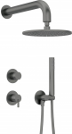 Deante Concealed shower set with overhead shower | NQS_D9YK | 5907650819196