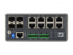 LevelOne TURING 12-Port L3 Lite Managed Gigabit Industrial Switch, 4 x SFP, DIN-Rail, -40&deg;C to 75&deg;C | 55052307 | 4015867202661