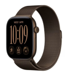 APPLE Watch Series 12 GPS+Cellular 42mm Dark Bronze Aluminium Case with Dark Bronze Milanese Loop | MKDK4MP/A | 195951375984