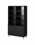 Cama MEBLE PAFOS bookcase 100x40x176.5 cm matte black | PAFOS REG100 CZ | 5903815007378
