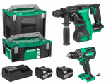 HiKOKI Kit 18V DS18DBS+DH18DBL 2x5Ah batteries | HK-KC18DRBLWDZ | 4966376326495