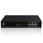 LevelOne KILBY 10-Port L2 Managed Gigabit PoE Switch, 2 x SFP, 802.3at/af PoE, 125W, 8 PoE Outputs | GEP-1061 | 4015867227350