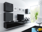 Cama MEBLE Cama Living room cabinet set VIGO 22 black/black gloss | VIGO 22 CZ/CZ