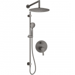 Deante Concealed shower set with rail - with overhead shower | NAC_D6QP | 5907650858218